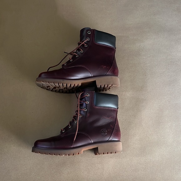Timberland Womens Jayne 6-Inch Waterproof Burgundy Boot - 7 - Picture 4 of 13